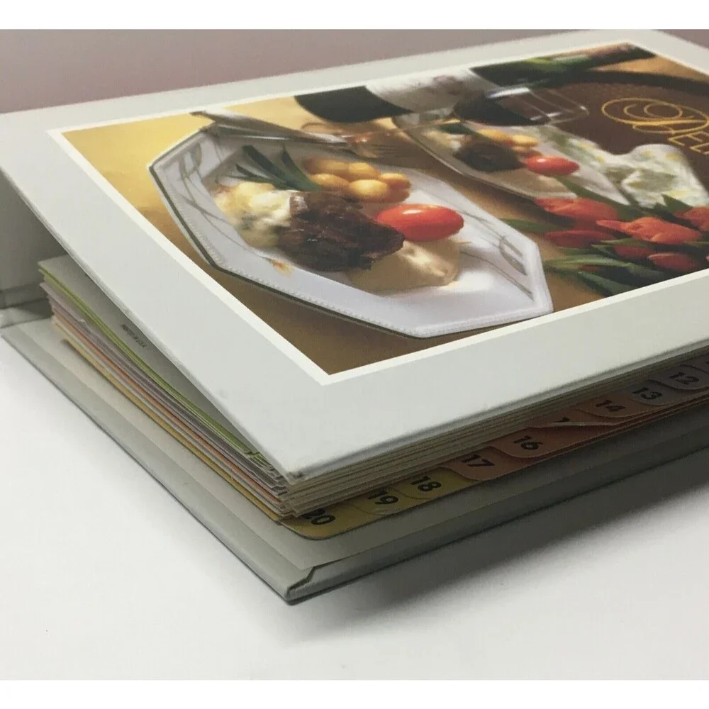 Simply Delicious Recipe 2 Ring Binder Cooking Vintage Menu Meal Planning RGUC